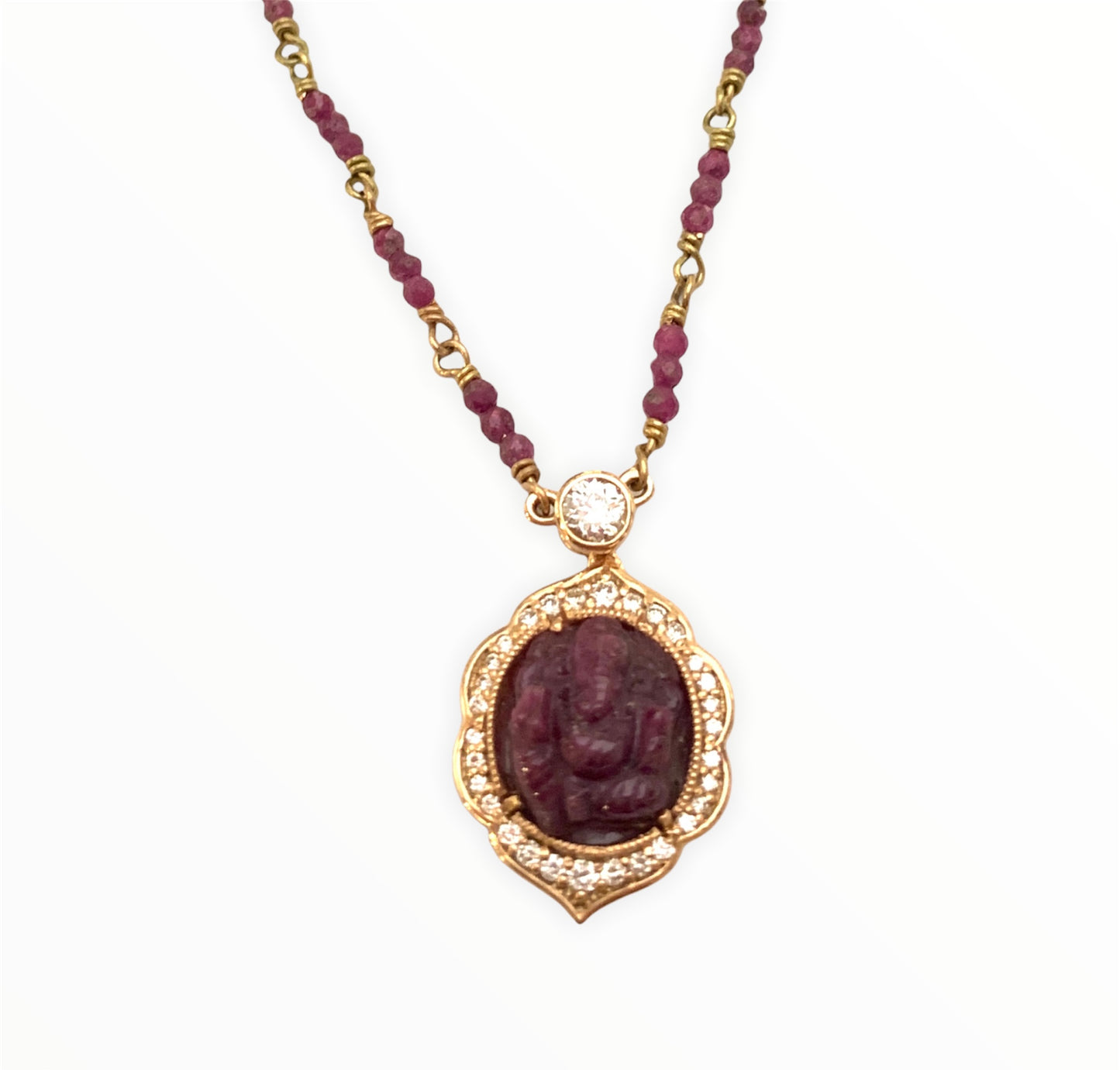 Ruby Ganesha Amulet