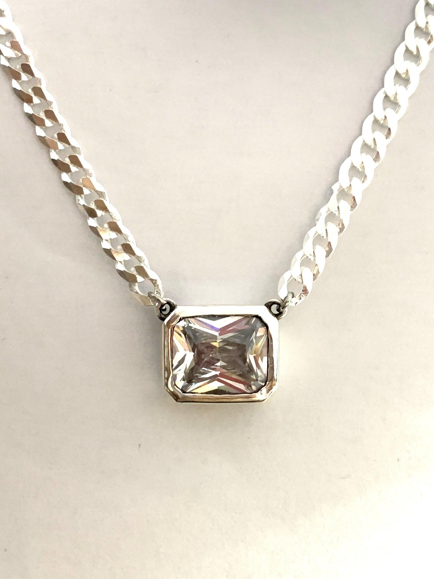 Emerald Cut Pendant