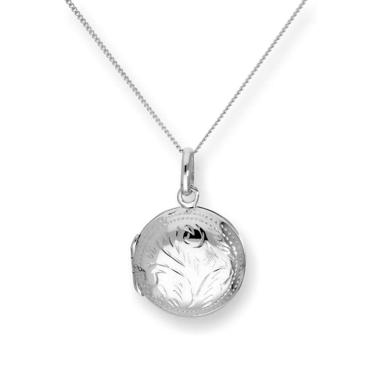 Round Engraved Locket