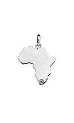 African Muse map of Africa with 0.01ct diamond over South Africa.