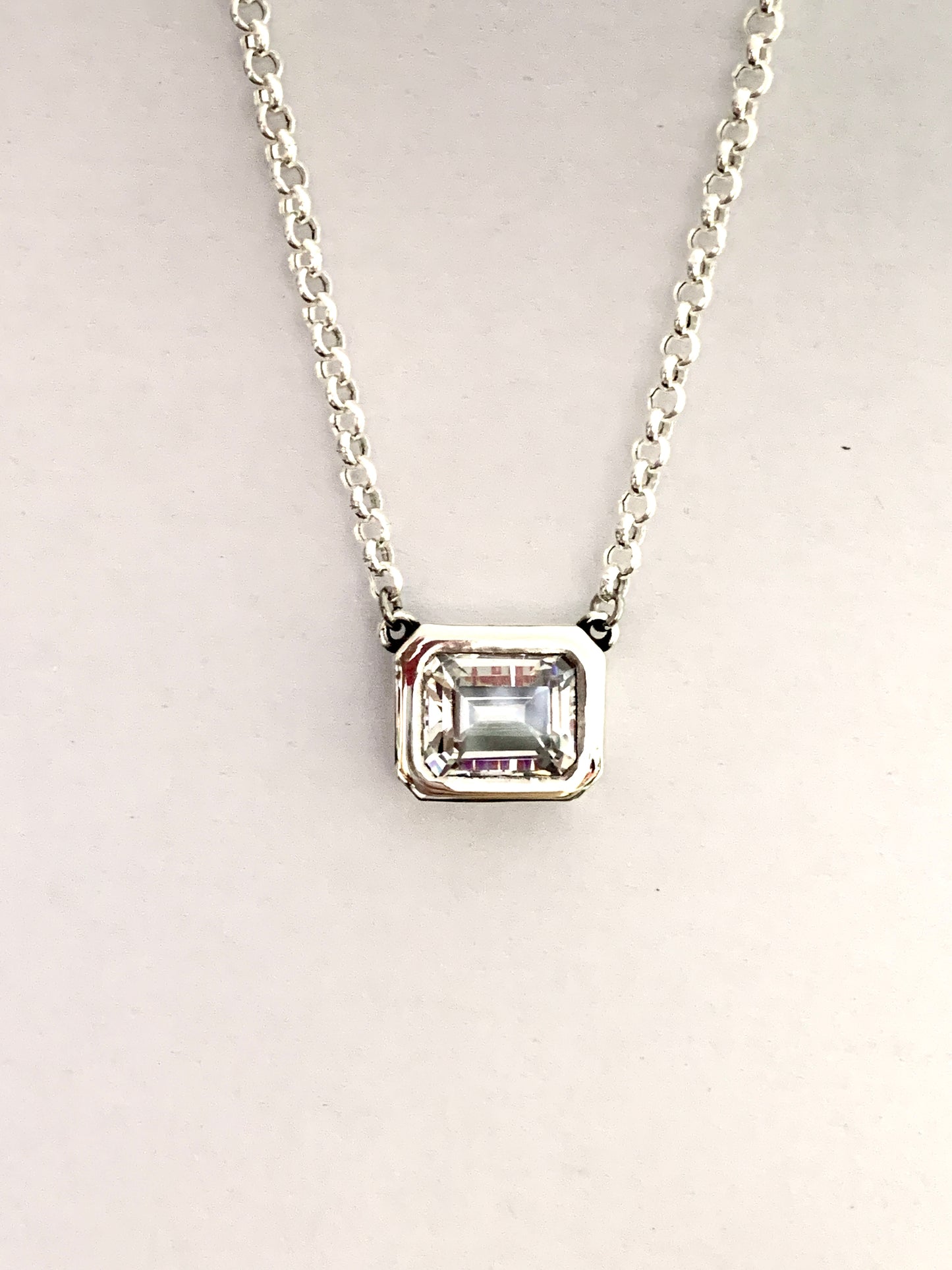 Emerald Cut Pendant