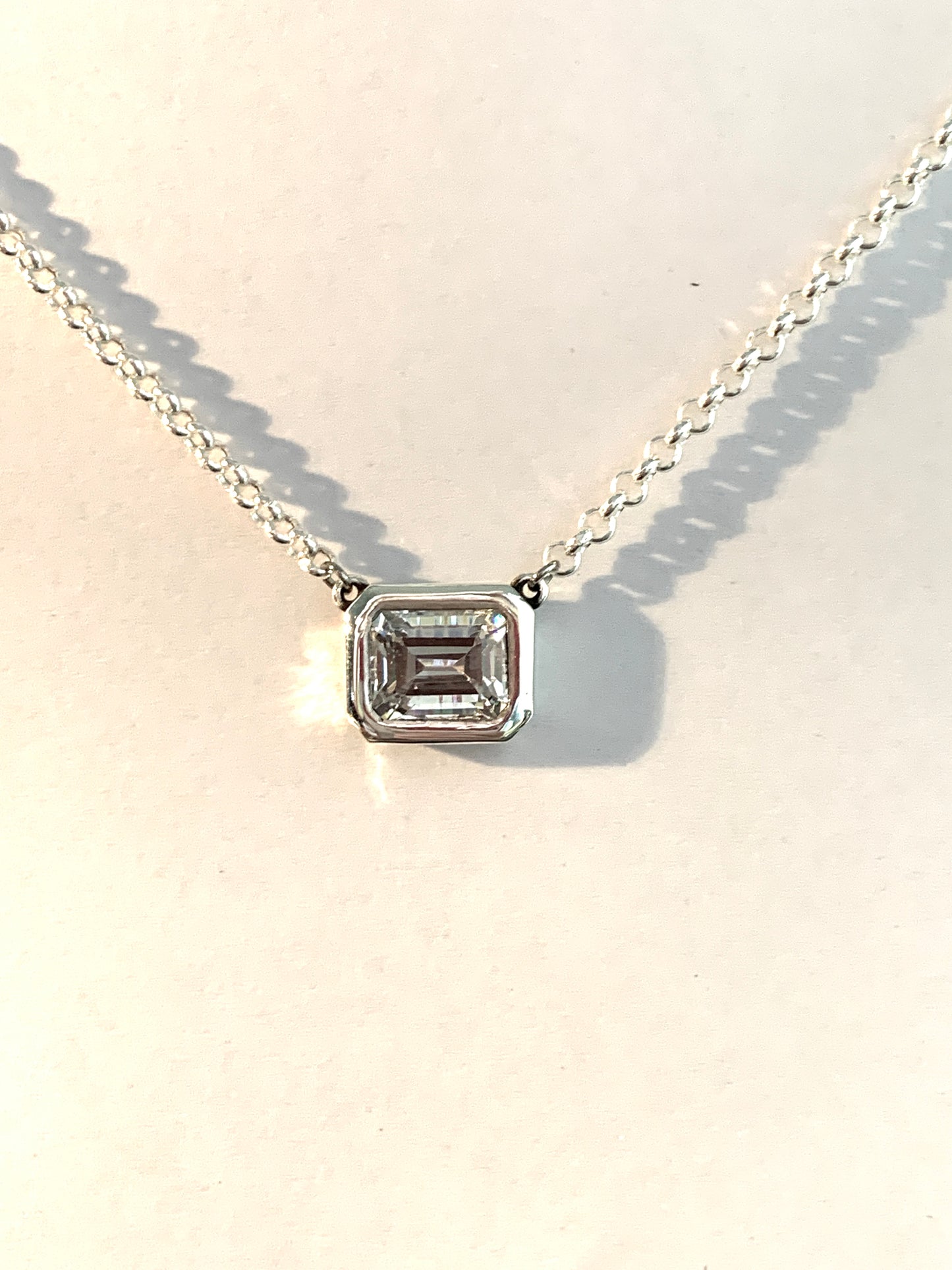 Emerald Cut Pendant