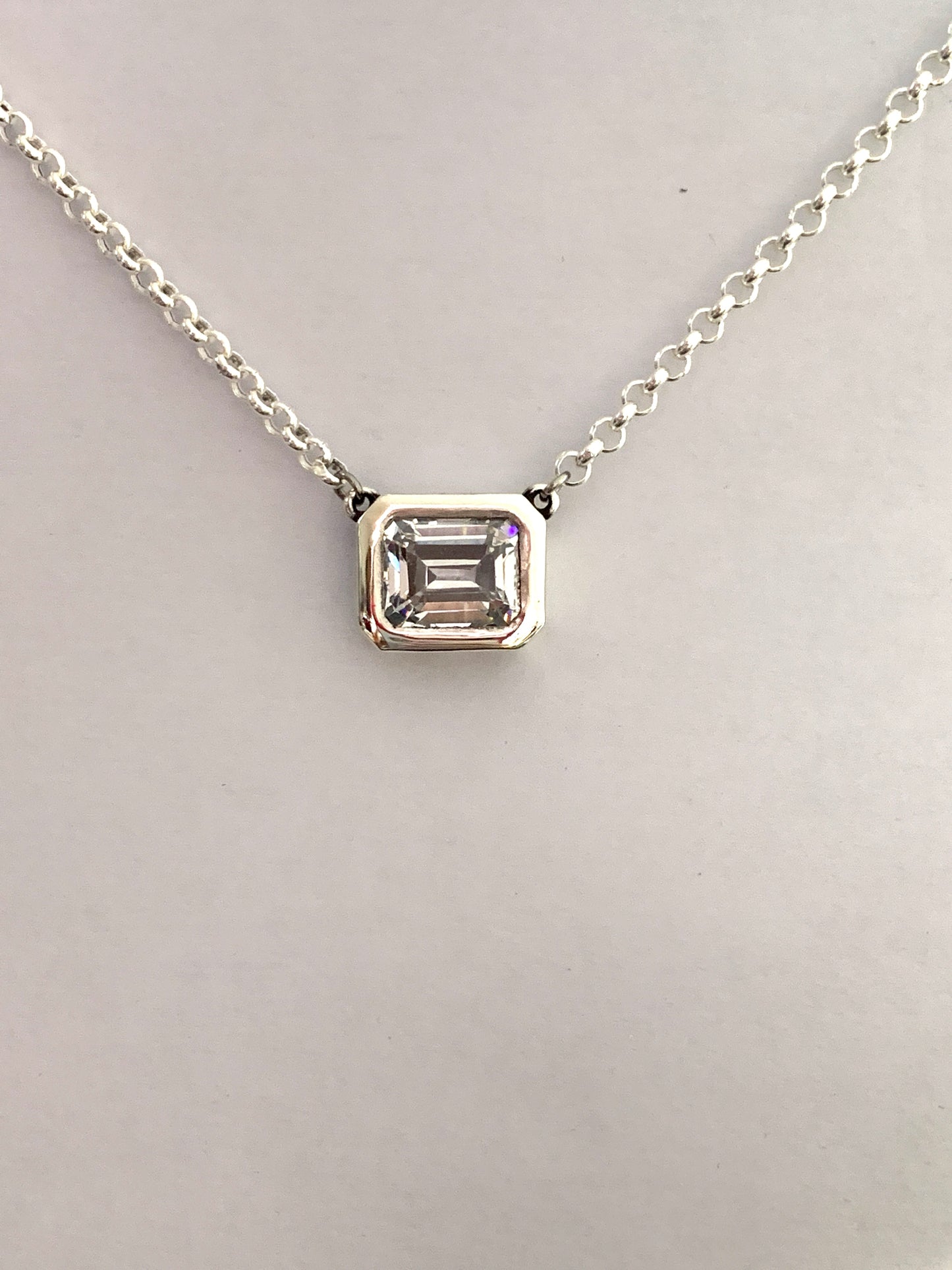 Emerald Cut Pendant