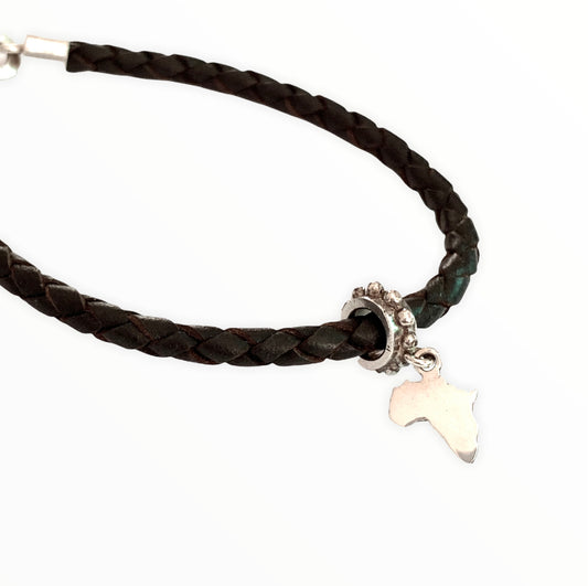 Pandafrica Map of Africa Charm Bracelet