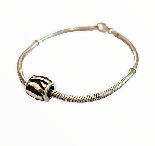 Pandafrica Zebra Print Charm Bracelet