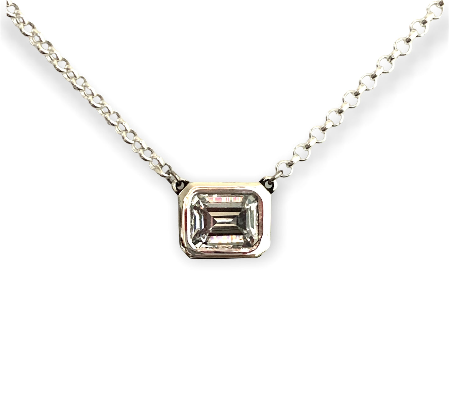 Emerald Cut Pendant