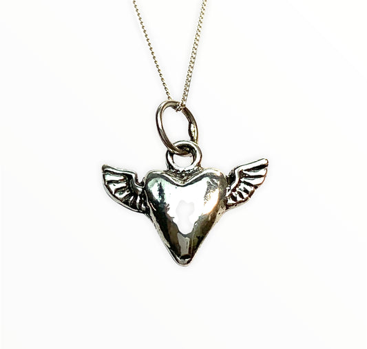 Winged Heart Pendant