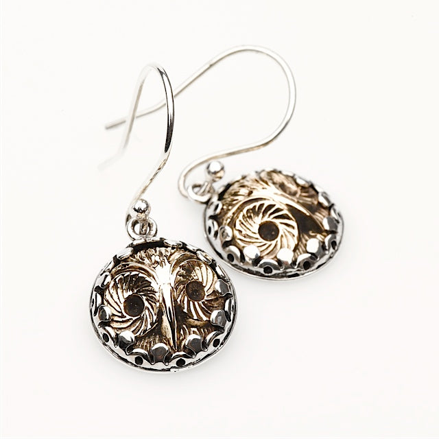 Wise African Owl Earrings